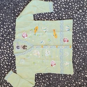 SALE!! Storybook Knits "Fish in Motion" Sweater NWT!